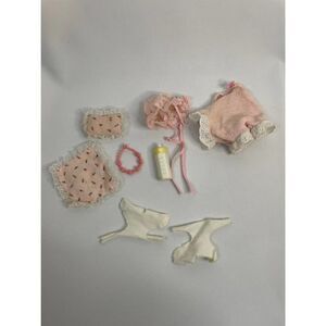 My Little Pony Gen 1 Floral Baby Big and Baby Lot of Clothes Diaper Bonnet More